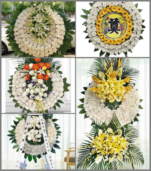 山东济宁鱼台县张黄镇迟别村花圈速递